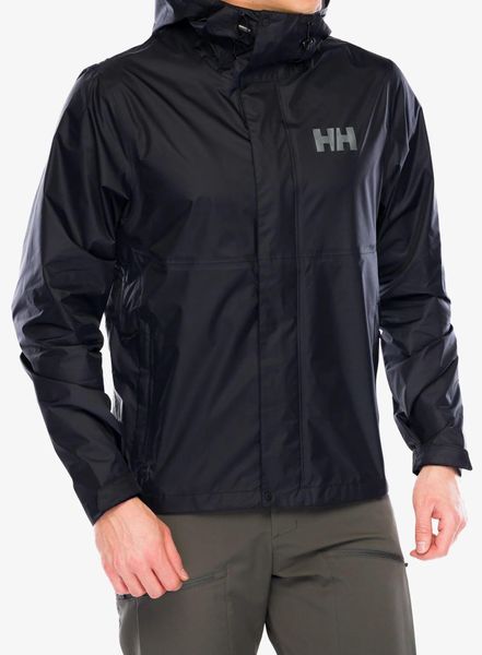 Kurtka przeciwdeszczowa męska Helly Hansen Loke Jacket 2.0. Czarne kurtki Helly Hansen, l, bez wzorów, z poliamidu, bez kaptura. Za 559.00 zł.