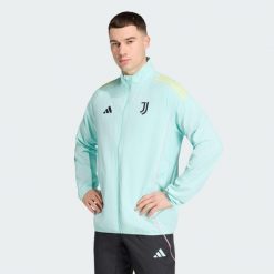 Bluza reprezentacyjna Juventus 25/26 Tiro25 Competition. Niebieskie bluzy bez kaptura Adidas, bez wzorów, bez kaptura. Za 369.00 zł.