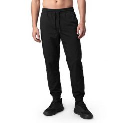 Męskie spodnie joggery do gry w padla Padel Siroko Cataclysm Black. Czarne joggery i bojówki SIROKO, m, bez wzorów, z dresówki, sportowe. Za 216.00 zł.