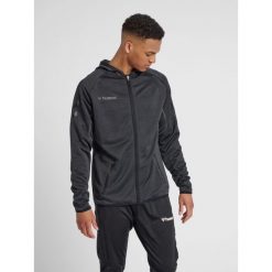 Bluza Hummel Zip hmlAUTHENTIC Pro. Czarne bluzy Hummel, l, bez wzorów, z kapturem. W wyprzedaży za 234.70 zł.