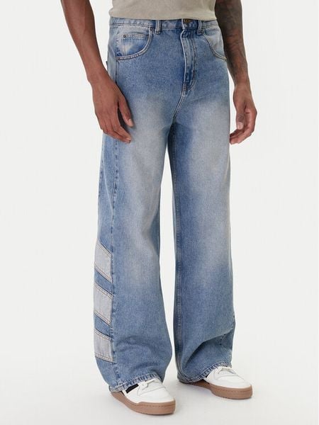 Adidas Jeansy KE0112 Niebieski Loose Fit. Niebieskie jeansy Adidas, m. Za 398.99 zł.