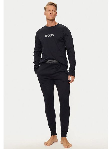 Hugo Boss Underwear Piżama w kolorze granatowym rozmiar: M. Niebieskie piżamy Hugo Boss Underwear, m, bez wzorów, z bawełny, bez ramiączek. Za 348.45 zł.
