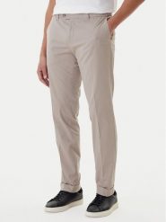 BOSS Spodnie materiałowe C-Genius 50555035 Beżowy Slim Fit. Brązowe spodnie materiałowe Boss, m, bez wzorów, z bawełny. Za 699.99 zł.