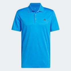 Koszulka polo do golfa męska z krótkim rękawem ADIDAS. Koszulki polo Adidas, m, bez wzorów, bez kołnierzyka, bez ramiączek. Za 159.99 zł.
