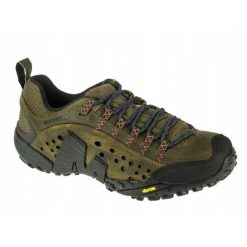 Buty trekkingowe na co dzień męskie MERRELL INTERCEPT skóra duży rozmiar. Zielone buty trekkingowe Merrell, bez wzorów, ze skóry, bez zapięcia, trekkingowe. Za 569.00 zł.