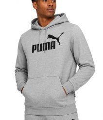 Męska bluza sportowa z kapturem dresowa PUMA ESS Big Logo 586686-03. Czarne bluzy z kapturem Puma, m, bez wzorów, z bawełny, z kapturem. Za 149.00 zł.