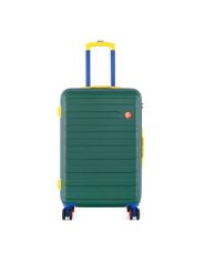 Semi Line Walizka średnia T5846-2 Zielony. Zielone walizki Semi-line, bez wzorów, z tworzywa sztucznego, średnie. Za 259.99 zł.
