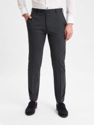 Finshley & Harding spodnie garniturowe - Mitch Mężczyźni Modern Fit szary, 110. Szare garnitury Finshley & Harding, do pracy, m, bez wzorów, z wełny. Za 449.95 zł.