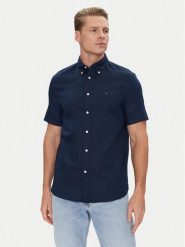 Tommy Hilfiger Koszula MW0MW40703 Granatowy Regular Fit. Niebieskie koszule Tommy Hilfiger, m, bez wzorów, z bawełny, bez kołnierzyka, bez ramiączek. Za 289.99 zł.