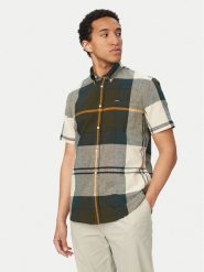 Barbour Koszula Douglas MSH5077TN51 Zielony Regular Fit. Zielone koszule Barbour, l, bez wzorów, z bawełny, bez kołnierzyka, bez ramiączek. Za 379.99 zł.