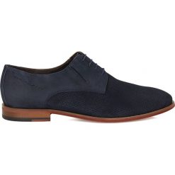 Granatowe półbuty męskie. Eleganckie półbuty marki Kazar. Za 499.00 zł.