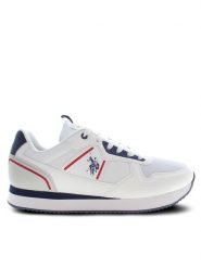U.S. Polo Assn. Sneakersy Nobil NOBIL004C Biały. Białe buty sportowe casual U.S. Polo Assn., bez wzorów, ze skóry, bez zapięcia. Za 249.99 zł.