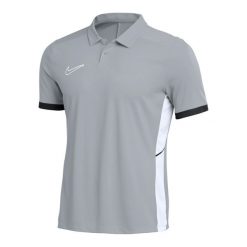 Męska Koszulka Polo Z Krótkim Rękawem DriFit Academy 25. Czerwone koszulki polo Nike, m, bez wzorów, bez kołnierzyka, bez ramiączek. Za 132.99 zł.