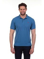 The Time of Bocha Koszulka polo w kolorze niebieskim rozmiar: XL. Niebieskie koszulki polo sportowe The Time of Bocha, xl, bez wzorów, z bawełny, bez kołnierzyka, bez ramiączek. Za 153.71 zł.