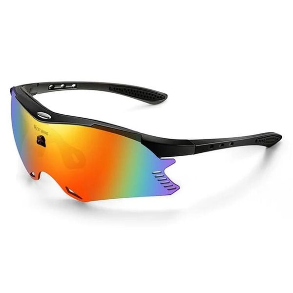Okulary przeciwsłoneczne UV400 AntiUV Wiatroszczelne Czarne / Soczewki Kolorowe. Czarne okulary przeciwsłoneczne WEST BIKING. Za 71.60 zł.