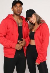 Czerwona Bluza Mentasius. Czerwone bluzy Born2be, l, z aplikacjami, z bawełny, bez kaptura. W wyprzedaży za 50.99 zł.