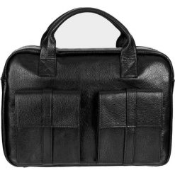 Torba męska skórzana TIZANO TM04 czarna. Czarne torby na ramię TIZANO, z aplikacjami, ze skóry, na ramię, zdobione, bez dodatków. Za 384.00 zł.
