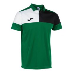 Polo Joma Crew V. Czarne koszulki polo Joma, bez wzorów, bez kołnierzyka, bez ramiączek, do piłki nożnej. W wyprzedaży za 128.35 zł.