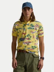 Polo Ralph Lauren Polo 710963485001 Żółty Custom Slim Fit. Żółte koszulki polo Polo Ralph Lauren, m, bez wzorów, z bawełny, bez kołnierzyka, bez ramiączek. Za 469.99 zł.