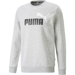 Bluza sportowa męska Puma ESS+ 2 Col Big Logo Crew FL. Szare bluzy bez kaptura Puma, l, bez wzorów, bez kaptura. W wyprzedaży za 170.00 zł.