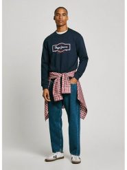 Pepe Jeans Bluza "Daxton" w kolorze granatowym rozmiar: S. Niebieskie bluzy Pepe Jeans, s, bez wzorów, z bawełny, bez kaptura. Za 181.45 zł.