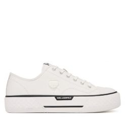 Trampki KARL LAGERFELD. Białe trampki KARL LAGERFELD, m, bez wzorów, bez zapięcia. Za 799.99 zł.