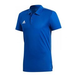 Adidas Koszulka piłkarska CORE 18 Polo niebieska r. XL (CV3590). Koszulki polo Adidas. Za 80.00 zł.