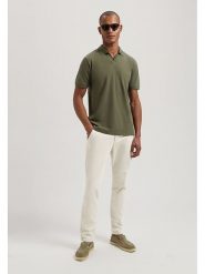 DSTREZZED Koszulka polo w kolorze khaki rozmiar: M. Brązowe koszulki polo Dstrezzed, m, bez wzorów, bez kołnierzyka, bez ramiączek. Za 137.10 zł.