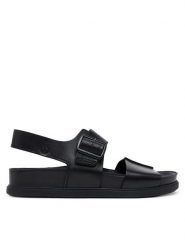 Clarks Sandały Torford Strap 26180896 Czarny. Czarne sandały Clarks, ze skóry, bez zapięcia. Za 339.99 zł.