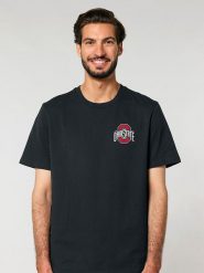 American Universities Koszulka "Ohio state red" w kolorze czarnym rozmiar: L. Czarne bezrękawniki American Universities, l, bez wzorów, z bawełny, bez kołnierzyka, bez ramiączek. Za 70.74 zł.
