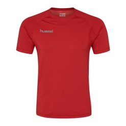 Koszulka termoaktywna dla dorosłych Hummel First Performance Jersey S/S. Czerwone bielizna termoaktywna Hummel, m, bez wzorów, z elastanu, bez ramiączek, do piłki ręcznej. Za 129.10 zł.