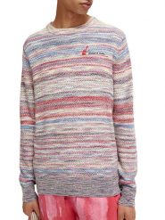 Scotch & Soda Sweter w kolorze czerwonym rozmiar: M. Czerwone swetry nierozpinane Scotch & Soda, m, bez wzorów, z wełny, bez kołnierzyka, bez ramiączek. Za 194.61 zł.