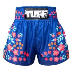 Spodenki treningowe TUFF Blue Sakura. Niebieskie krótkie spodenki sportowe TUFF, bez wzorów, sportowe. Za 149.00 zł.