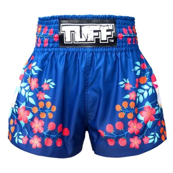 Spodenki treningowe TUFF Blue Sakura. Niebieskie krótkie spodenki sportowe TUFF, bez wzorów. Za 149.00 zł.