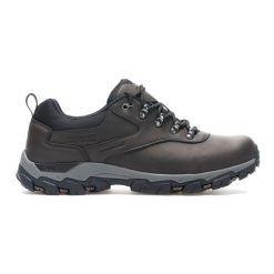 Męskie klasyczne niskie buty Holcombe. Brązowe buty turystyczne Regatta, bez wzorów, z materiału, bez zapięcia, trekkingowe. Za 549.99 zł.