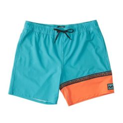 Szorty kąpielowe męskie Billabong Burleigh Layback. Niebieskie krótkie spodenki sportowe Billabong, m, bez wzorów, z elastanu. Za 129.99 zł.