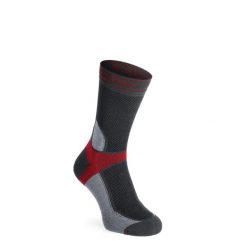 Skarpety rowerowe Bridgedale MTB Summer Weight T2 Coolmax Sport Boot. Czerwone skarpetki sportowe Bridgedale, bez wzorów. Za 79.99 zł.