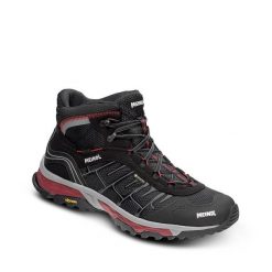 Buty trekkingowe Meindl Finale Mid GTX. Czarne trekkingi MEINDL, bez wzorów, z gore-texu, bez zapięcia. Za 1,076.00 zł.