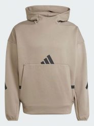 Adidas Bluza "M Z.N.E." w kolorze beżowym rozmiar: XS. Brązowe bluzy Adidas, m, bez wzorów, z bawełny, z kapturem. Za 121.80 zł.
