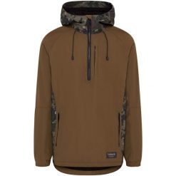 Bluza Męska Wędkarska Z Suwakiem Trakker Techpro Half Zip Hoody. Brązowe bluzy TRAKKER, m, bez wzorów, bez kaptura. Za 434.99 zł.