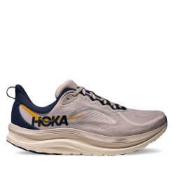 Buty do biegania Hoka. Brązowe buty do biegania HOKA, bez wzorów, bez zapięcia, do biegania. Za 729.99 zł.
