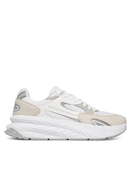EA7 Emporio Armani Sneakersy 7X000342 AF18617 MZ065 Szary. Szare buty sportowe casual EA7 Emporio Armani, bez wzorów, ze skóry, bez zapięcia. Za 559.99 zł.