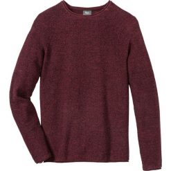 Sweter melanżowy Regular Fit bonprix bordowo-czarny melanż. Swetry nierozpinane marki bonprix. Za 79.99 zł.
