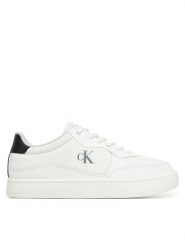 Calvin Klein Jeans Sneakersy Classic Cupsole Tech Ripstop YM0YM01202 Biały. Białe buty sportowe casual Calvin Klein Jeans, bez wzorów, z jeansu, bez zapięcia. Za 259.99 zł.