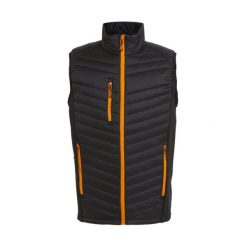 Kurtka puchowa bez rękawów Regatta Navigate Hibrid. Czarne kurtki Regatta, bez wzorów, z puchu, bez kaptura. Za 449.99 zł.