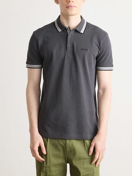 Hugo Boss Underwear Koszulka polo w kolorze antracytowym rozmiar: L. Czarne koszulki polo Hugo Boss Underwear, l, bez wzorów, z bawełny, bez kołnierzyka, bez ramiączek. Za 259.45 zł.