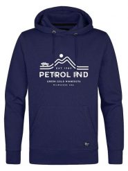 Petrol Bluza w kolorze granatowym rozmiar: 3XL. Niebieskie bluzy Petrol, xl, bez wzorów, z bawełny, z kapturem. Za 140.86 zł.