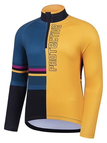 Protective Koszulka funkcyjna "Wild Thing" w kolorze niebiesko-żółtym rozmiar: L. Niebieskie t-shirty sportowe Protective, bez wzorów, z materiału, bez ramiączek, outdoorowe. Za 126.95 zł.