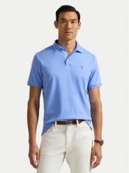 Polo Ralph Lauren Polo 710704319165 Błękitny Slim Fit. Niebieskie koszulki polo Polo Ralph Lauren, l, bez wzorów, z bawełny, bez kołnierzyka, bez ramiączek. Za 469.99 zł.