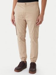 Calvin Klein Jeans Joggery Comfort LV04RD608G Brązowy Skinny Fit. Brązowe joggery i bojówki Calvin Klein Jeans, m, bez wzorów, z bawełny. Za 409.99 zł.